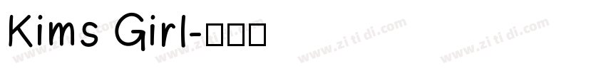 Kims Girl字体转换